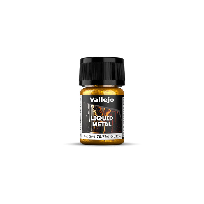 Vallejo - Liquid Metal - 35ml - Or Rouge - Red Gold - Réf : 70794