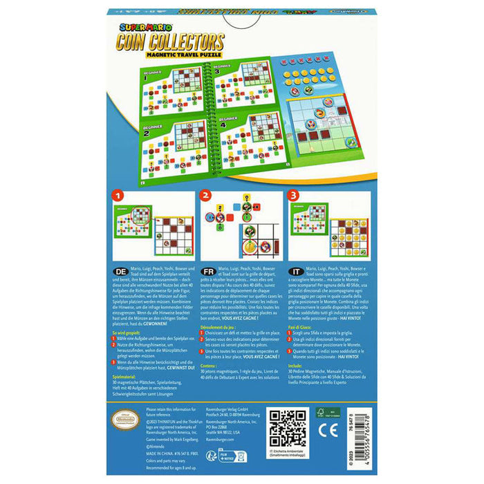 Super Mario jeu de logique magnetic