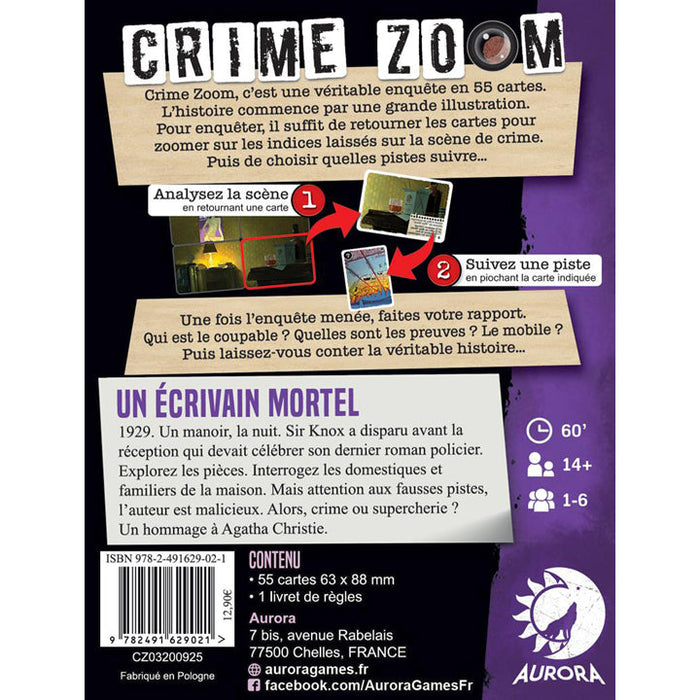 Crime Zoom : Un écrivain mortel