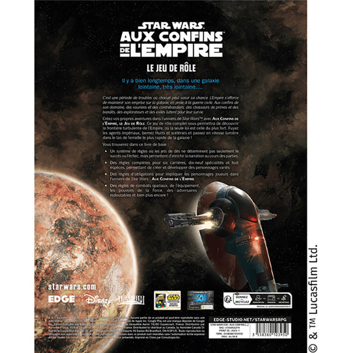 Star Wars au confin de l'empire - Livre de règles