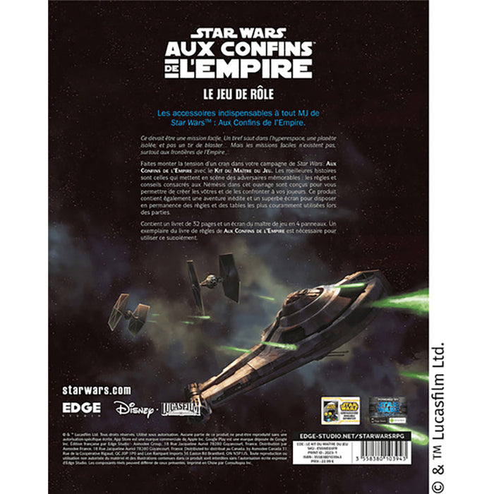 Star Wars au confin de l'empire - Kit maitre de jeu