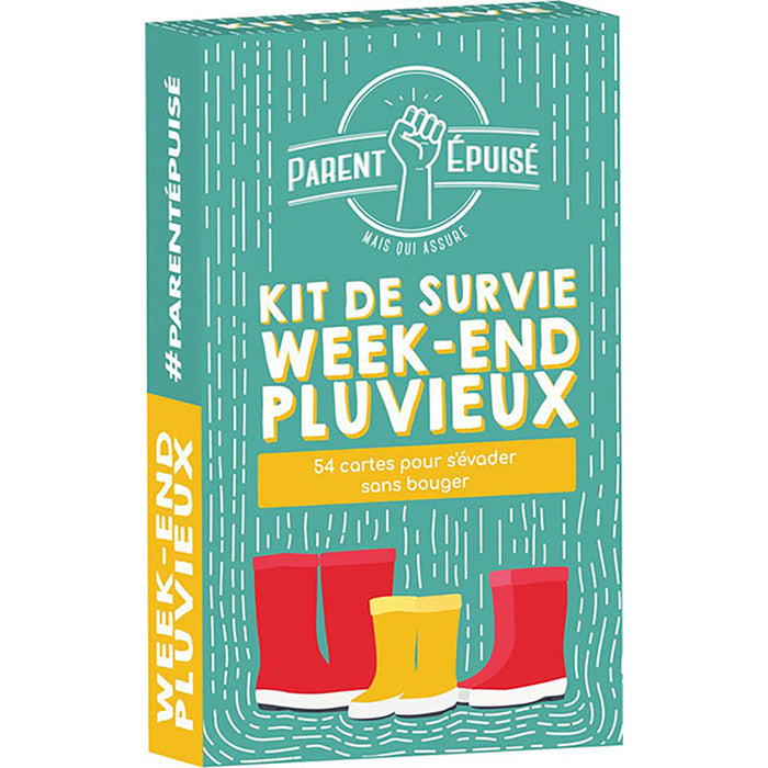 Parent Epuisé : Kit de surivie Week end pluvieux